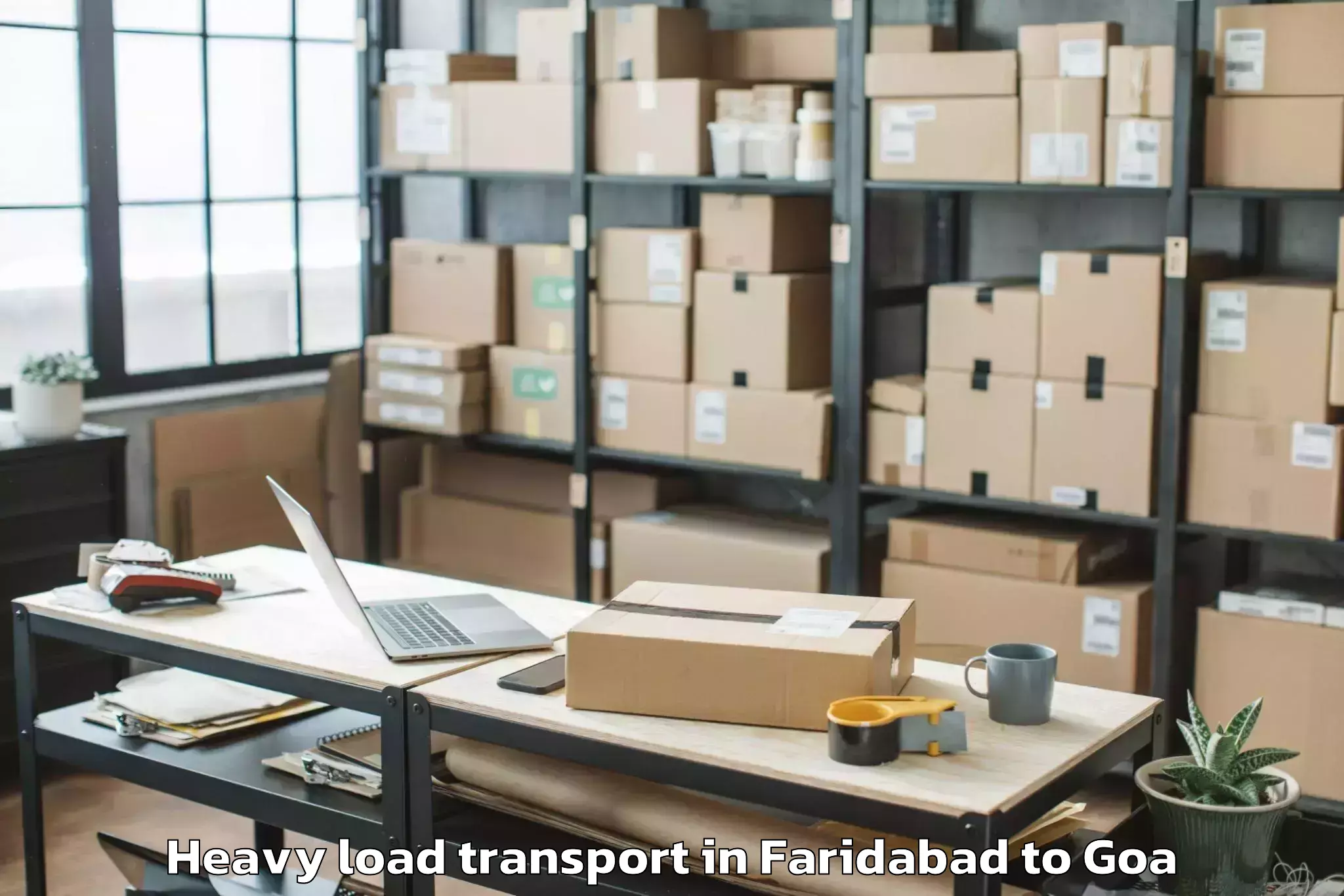 Trusted Faridabad to Margao Heavy Load Transport